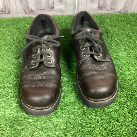 Vintage Dr. Martens Brown Leather Shoes England main image 11
